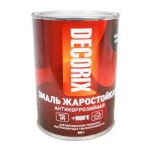 Эмаль жаростойкая 1000ºС 0,8 кг. черный DECORIX