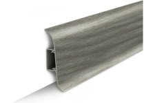 Плинтус 2,2м ИДЕАЛ КЛАССИК 3D 55 мм. окраш с мягким краем 210 (40 шт.) дуб пепельный