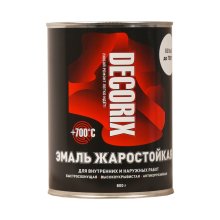 Эмаль термостойкая 700ºС 0,8 кг. белая DECORIX