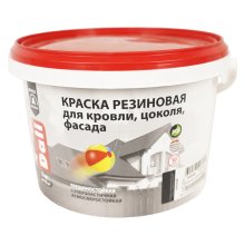 Краска водная резиновая 3 кг. серый графит  DALI Рогнеда