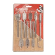 Набор сверл по дереву 14-16-18-20-22-25-30х152 мм. перовые 9 шт. Hardcore