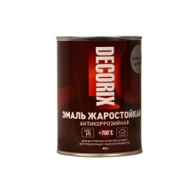 Эмаль термостойкая 700ºС 0,8 кг. серебристая DECORIX