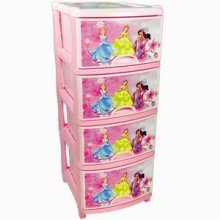 Комод 4-х секционный детский (для девочек) (М1240)