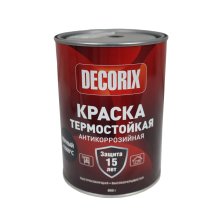 Эмаль термостойкая 700ºС 0,8кг серебристая DECORIX (6) (ЭК)