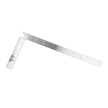 Угольник 400 мм. из нержавеющей стали, с алюминиевым основанием ПРОМИС