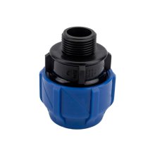 Муфта ПНД компрессионная соединительная нр/р 32х3/4&quot;  VALFEX