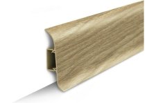 Плинтус 2,2м ИДЕАЛ КЛАССИК 3D 55 мм. окраш с мягким краем 272 (40 шт.) сосна золотистая