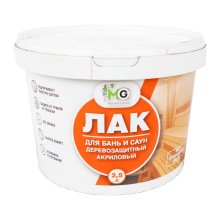 Лак акрил для бань и саун 2,5 л. Master Good
