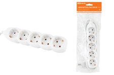 Удлинитель бытовой У05 5 гнезд 3 метра с заземлением ПВС 3х1 мм. 16А/250В TDM