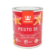 Эмаль алкидная  0,9л база С полуматовая TIKKURILA EURO PESTO 30