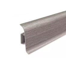 Плинтус 2,2м ИДЕАЛ КЛАССИК 3D 55мм окраш с мягким краем 296 (40шт) орех серый