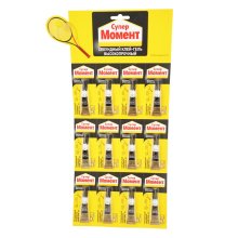 Клей &quot;Супер Момент Высокопрочный&quot; 3 г. (на мульти-карте 12 шт.)