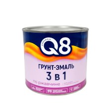 Грунт-эмаль по ржавчине 3в1  1,8 кг. белая FORMULA Q8