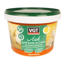 Лак акриловый для бань и саун 2,2 кг. ВГТ