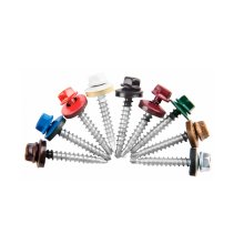 Саморез кровельный 5,5*19 (3005) (Красное вино) сверло шайба (5000шт)