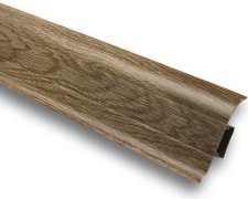 Плинтус 2,2м ИДЕАЛ КЛАССИК 3D 55 мм. окраш с мягким краем 205 (40 шт.) дуб капучино