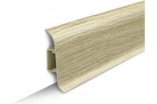 Плинтус 2,2м ИДЕАЛ КЛАССИК 3D 55 мм. окраш с мягким краем 213 (40 шт.) дуб северный