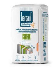 Клей монтажный для плит минеральной ваты 25 кг. BERGAUF ISOFIX