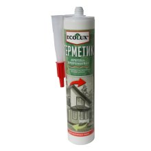 Герметик нар/раб акрил паропрониц 290мл ECOLUX белый (20)