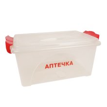 Контейнер 7,5 л. Аптечка прямоугольный с ручкой (М7372)