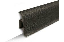 Плинтус 2,2м ИДЕАЛ КЛАССИК 3D 55 мм. окраш с мягким краем 303 (40 шт.) венге темный