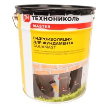 Мастика 18 кг. битумная AquaMast ТЕХНОНИКОЛЬ (для фундамента) ведро