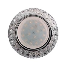 Светильник потолочный встраиваемый GX53 DECOR B прозрачный/хром Спутник