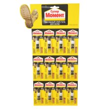 Клей &quot;Супер Момент для обуви&quot;, 3 г. (на мульти-карте 12 шт.)