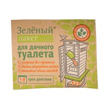Биоочиститель для дачного туалета Зелёный пакет 30 гр.