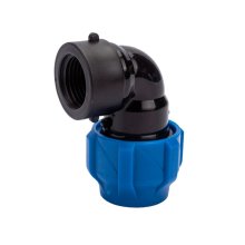 Отвод ПНД компрессионный вн/р 20х1/2  VALFEX