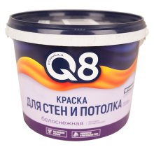 Краска водная интерьерная  4,5 кг. белоснежная FORMULA Q8