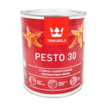 Эмаль алкидная 0,9л база А полуматовая TIKKURILA EURO PESTO 30