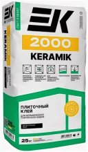 Клей плиточный для внутренних и наружных работ 25 кг. ЕК 2000 KERAMIK EK