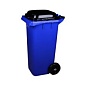 Бак для мусора 120л с крышкой на колесах (синий)