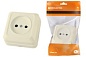 Розетка 2П открытой установки IP20 10А 250В (керамика) слоновая кость Ладога TDM