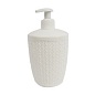 Дозатор для жидкого мыла Вязаное плетение (белый) (М8048)